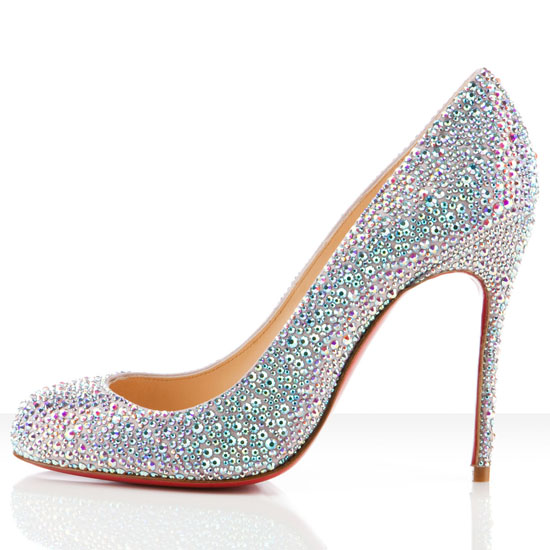 Christian Louboutin Fifi Strass 100mm Special Occasion Aurora Boreale